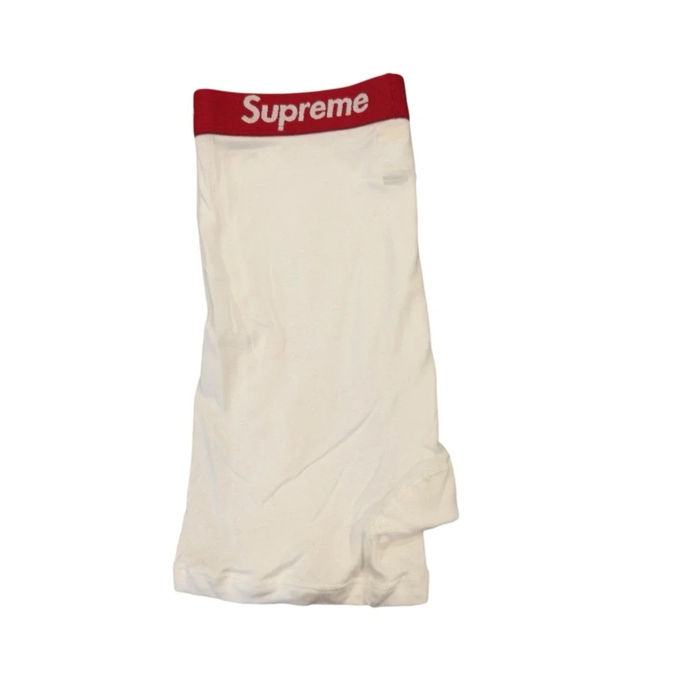 Supreme x Hanes Pack of 4 NEW Men's Size Large White 100%‎ Cotton Boxer Briefs